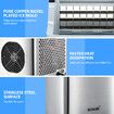 20kg Ice Maker Machine Clear Cube Making Countertop Home Commercial 2 Water Filling Methods Stainless Steel Maxkon 