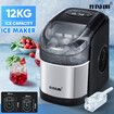 12KG Ice Maker Bullet Shaped Cube Making Machine Countertop Home Commercial Automatic Quiet Maxkon