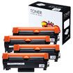 4 Black Toner Cartridges TN2450 with Chip for Brother Laser Printer HL-L2350DW L2375DW L2395DW MFC-L2710DW L2713DW L2730DW L2750DW