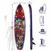 Stand Up Surfing SUP Paddle Board Foam Blow Inflatable Kayak Surfboard GENKI Purple 