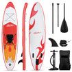 SUP Kayak Inflatable Stand Up Paddle Surfing Board Blow Foam Surfboard GENKI 2 In 1 with Seat Red