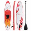 SUP Kayak Inflatable Stand Up Paddle Surfing Board Blow Foam Surfboard GENKI 2 In 1 with Seat Red