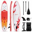 Stand Up Surfing Paddle Board SUP Inflatable Kayak Blow Foam Surfboard GENKI 2 In 1 Red