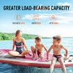 Surfing Board SUP Stand Up Blow Paddle Inflatable Kayak Foam Surfboard GENKI 2 In 1 Pink