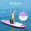 Stand Up SUP Kayak Inflatable Paddle Foam Surfing Board Blow Surfboard GENKI 2 In 1 with Seat Purple