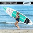 Kayak Stand Up SUP Paddle Surfing Board Inflatable Blow Foam Surfboard GENKI 2 In 1 with Seat Green