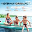 Kayak Stand Up SUP Paddle Surfing Board Inflatable Blow Foam Surfboard GENKI 2 In 1 with Seat Green