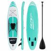 Kayak Stand Up SUP Paddle Surfing Board Inflatable Blow Foam Surfboard GENKI 2 In 1 with Seat Green