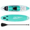 Kayak Stand Up SUP Paddle Surfing Board Inflatable Blow Foam Surfboard GENKI 2 In 1 with Seat Green