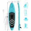 SUP Surfing Board Inflatable Kayak Stand Up Paddle Blow Foam Surfboard GENKI 2 In 1 with Seat Blue