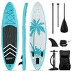 SUP Paddle Board Stand Up Blow Surfing Inflatable Foam Kayak Surfboard GENKI 2 In 1 Blue