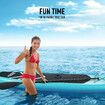 SUP Paddle Board Stand Up Blow Surfing Inflatable Foam Kayak Surfboard GENKI 2 In 1 Blue