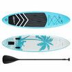 SUP Paddle Board Stand Up Blow Surfing Inflatable Foam Kayak Surfboard GENKI 2 In 1 Blue