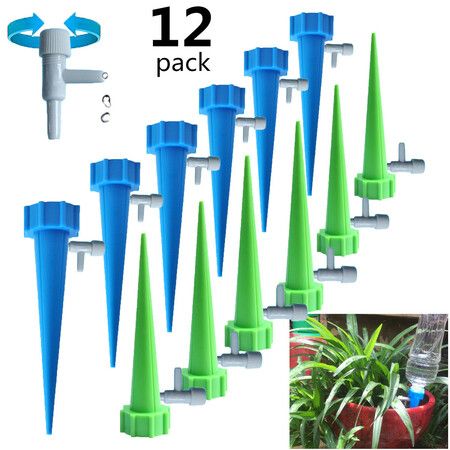 12 Automatic Irrigation Tool Spikes Automatic Flower Plant Garden Supplies Useful Self-Watering Device