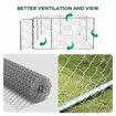 Dog Kennel Run Enclosure Rabbit Hutch Chicken Coop Pet Exercise Playpen Puppy Cage 230x230x122cm