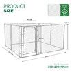 Dog Kennel Run Enclosure Rabbit Hutch Chicken Coop Pet Exercise Playpen Puppy Cage 230x230x122cm