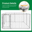 Dog Kennel Run Enclosure Rabbit Hutch Chicken Coop Pet Exercise Playpen Puppy Cage 230x230x122cm