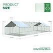 Chicken Coop Run Walk In Chook Cage House Pen Shelter Cat Dog Bird Enclosure Rabbit Hutch Extra Large 300x1000x195cm