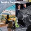 Tarpaulin Cover Camping Tent Shelter Poly Tarps for Car Boat Pool Ground Floor Roof RV Heavy Duty Waterproof Canvas 200gsm 6.10m x 7.30m