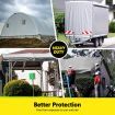 Tarpaulin Car Cover Camping Tent Shelter Heavy Duty Waterproof Canvas Poly Tarp for Boat Pool Ground Floor Roof RV 200gsm 3.05m X 6.10m