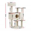 i.Pet Cat Tree 90cm Scratching Post Tower Scratcher Wood Condo House Bed Trees