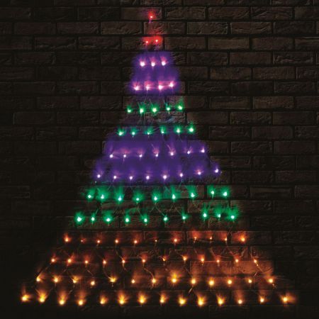 NEW Stockholm Christmas Lights Rainbow Tree Shape Net Light 105 LED 115 x 165cm