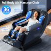 Full Body Massage Chair 3D Zero Gravity Deep Tissue Shiatsu Therapy Massager Electric for Back Neck Head Leg Shoulder Foot 