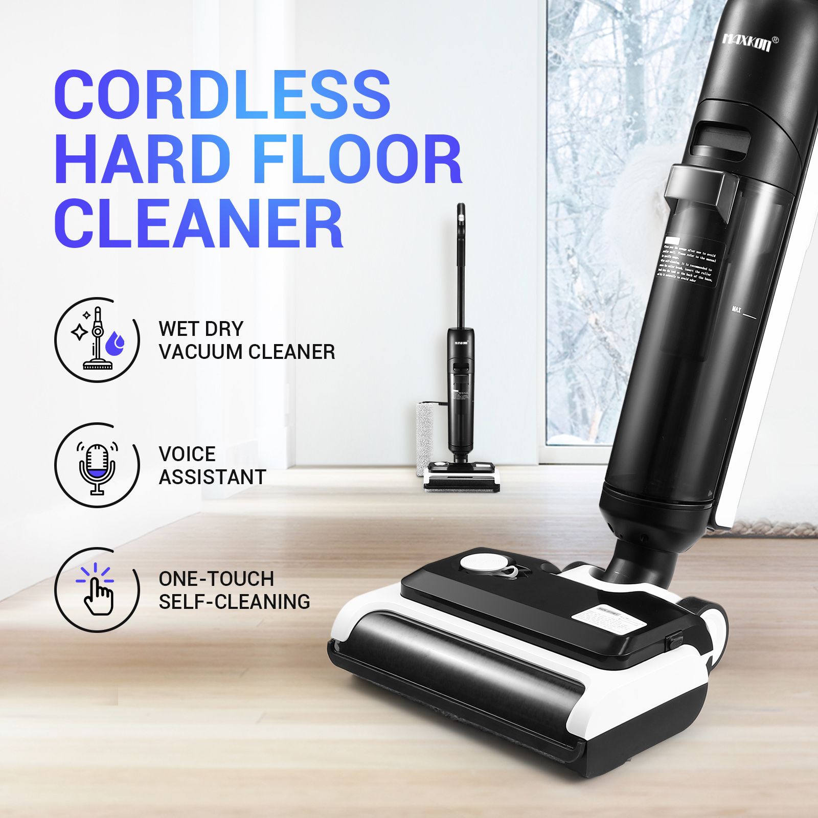 self cleaning roller vacuum