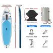 Weisshorn Stand Up Paddle Board 10.6ft Inflatable SUP Surfboard Paddleboard Kayak Surf Blue