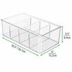 2pcs Kitchen Bathroom Makeup  Organizers Storage Box with 4 Compartments  for Makeup, Cabinet and Refrigerator More in Plastic