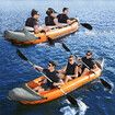 Bestway Kayak Inflatable Rapid 3 Person Canoe Sea Blow Up Fishing Boat Raft Touring Adventure 381cm