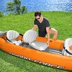 Bestway Kayak Inflatable Rapid 3 Person Canoe Sea Blow Up Fishing Boat Raft Touring Adventure 381cm