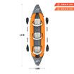 Bestway Kayak Inflatable Rapid 3 Person Canoe Sea Blow Up Fishing Boat Raft Touring Adventure 381cm