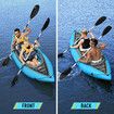 Bestway Kayak Inflatable Raft 2 Person Canoe Blow Up Boat Sea River Touring Fishing Adventure 331cm