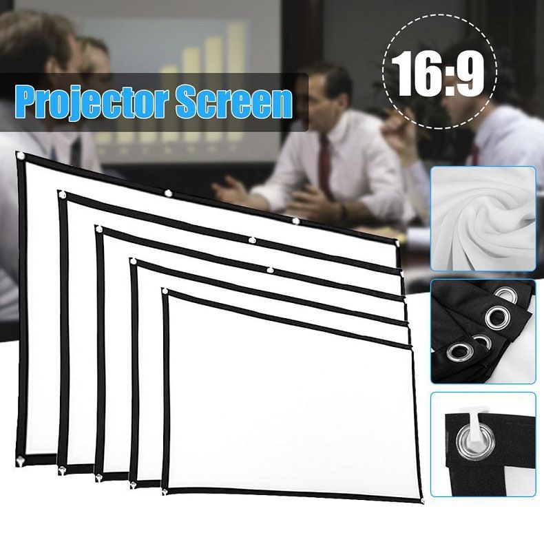 Simple Projection Screen For Home Movies - 150inches, 16:9 Scale, White