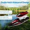 2.4GHz RC Boat: 20+ MPH High Speed Remote Control Boat for Adults and Kids for Pools and Lakes, Low Battery Alarm