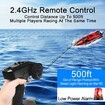 2.4GHz RC Boat: 20+ MPH High Speed Remote Control Boat for Adults and Kids for Pools and Lakes, Low Battery Alarm