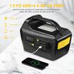 Solar Generator Portable Power Station Wireless Camping Rated 500W 675Wh PD60W  LED Lithium Battery AC DC Port for Outdoor Travel