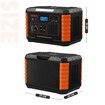 Portable Power Station Solar Generator Wireless Camping Lithium Battery Rated 500W 649Wh PD60W LED DC AC USB Port for Outdoor Travel