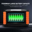 Portable Power Station Solar Generator Wireless Camping Lithium Battery Rated 500W 649Wh PD60W LED DC AC USB Port for Outdoor Travel