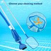 Swimming Pool Cleaner Kit Above Ground Pond Filter Cleaning Maintenance Brush Accessories for Fountain Hot Tub Fish Tank