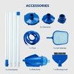 Swimming Pool Cleaner Kit Above Ground Pond Filter Cleaning Maintenance Brush Accessories for Fountain Hot Tub Fish Tank