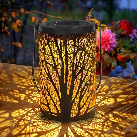 Solar Lantern Outdoor Lights for Decorative Atmosphere Hanging Garden Lantern (1 Pack)