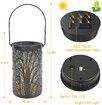 Solar Lantern Outdoor Lights for Decorative Atmosphere Hanging Garden Lantern (1 Pack)