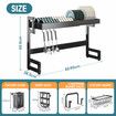 Dish Drying Rack Over Sink Plate Drainer Cutlery Utensil Chopping Board Holder Kitchen Storage Organizer Shelf