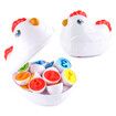 Chicken Toy Easter Egg Shape Sorter, Fine Motor Toys And Sensory Toys for Toddlers Kids Matching Color Sorting Eggs