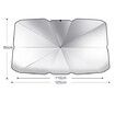 Car Windshield Sun Shade UV Rays and Heat Sun Visor Protector Foldable Reflector Windshields Umbrella (125x65cm)M