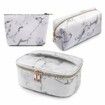 3Pcs Makeup Bags Portable Travel Cosmetic Bag Waterproof Organizer Multifunction Case Marble Toiletry Bags