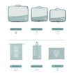6 Sets Travel Luggage Organizers Include Waterproof Shoe Storage Bag Convenient Packing Pouches