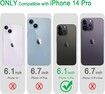 Compatible with iPhone 14 Pro Case, Clear Soft Shockproof Protective Slim Thin Bumper Cover Phone Case for iPhone 14 Pro - 6.1 inch 2022